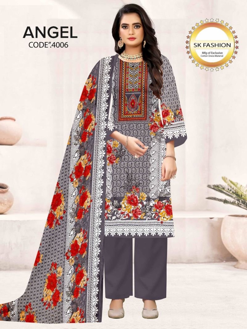 Royal Angel Vol 4 Cotton Printed Fancy Dress Material Collection Wholesale