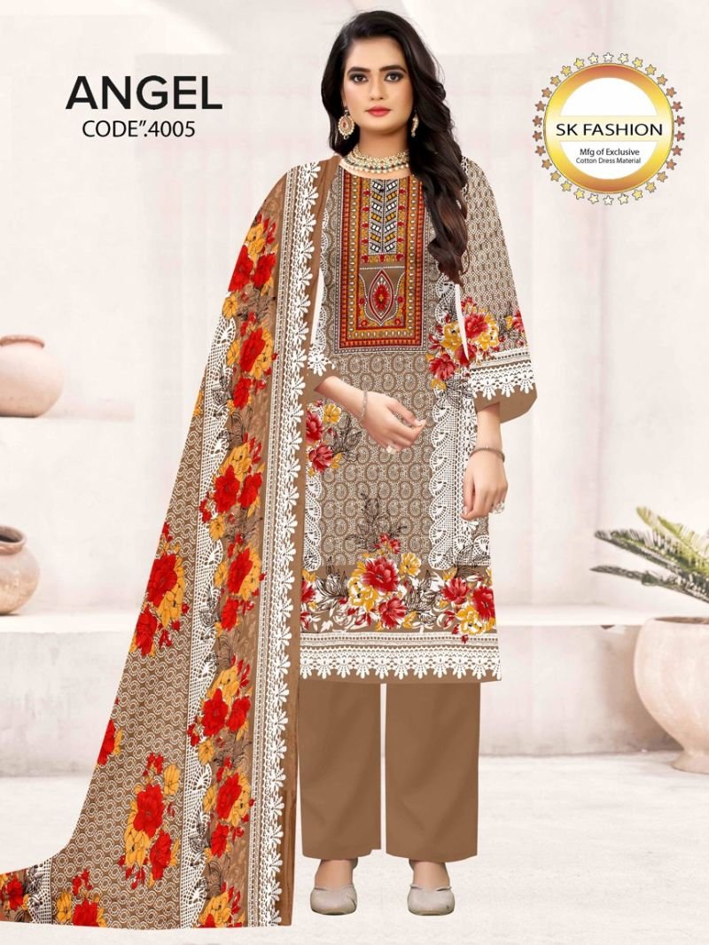 Royal Angel Vol 4 Cotton Printed Fancy Dress Material Collection Wholesale