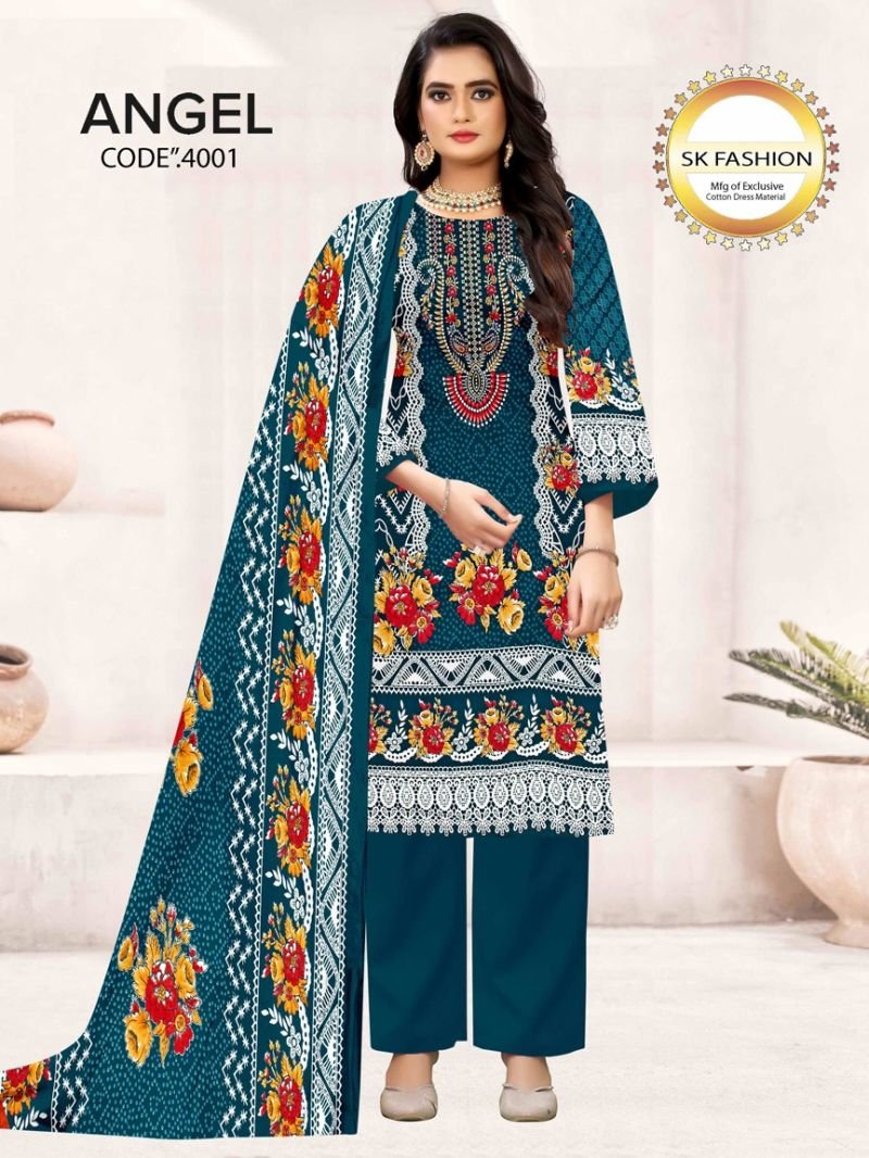 Royal Angel Vol 4 Cotton Printed Fancy Dress Material Collection Wholesale