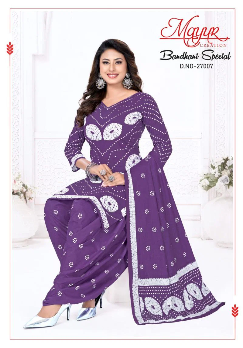 Mayur Bandhani Special Vol 27 Cotton Printed Dress Material Wholesale