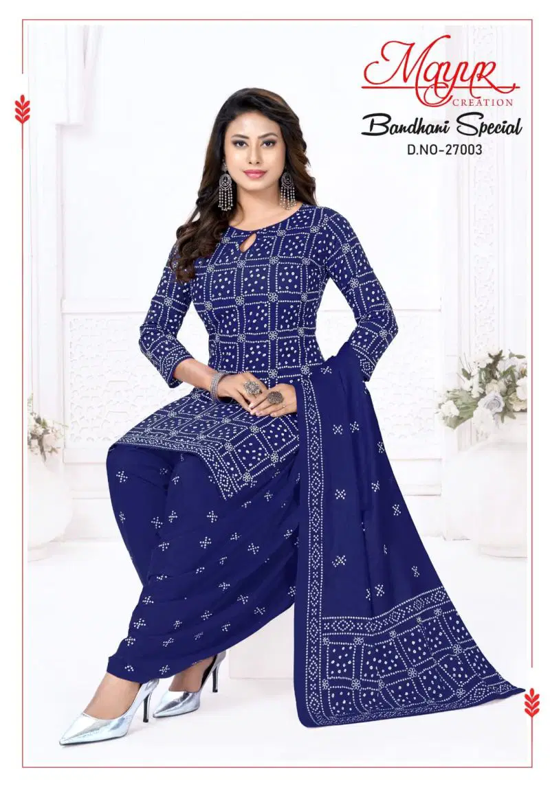 Mayur Bandhani Special Vol 27 Cotton Printed Dress Material Wholesale