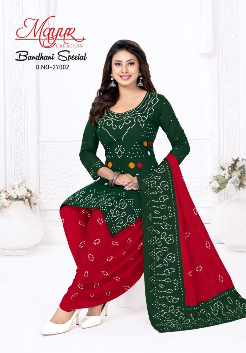 Mayur Bandhani Special Vol 27 Cotton Printed Dress Material Wholesale