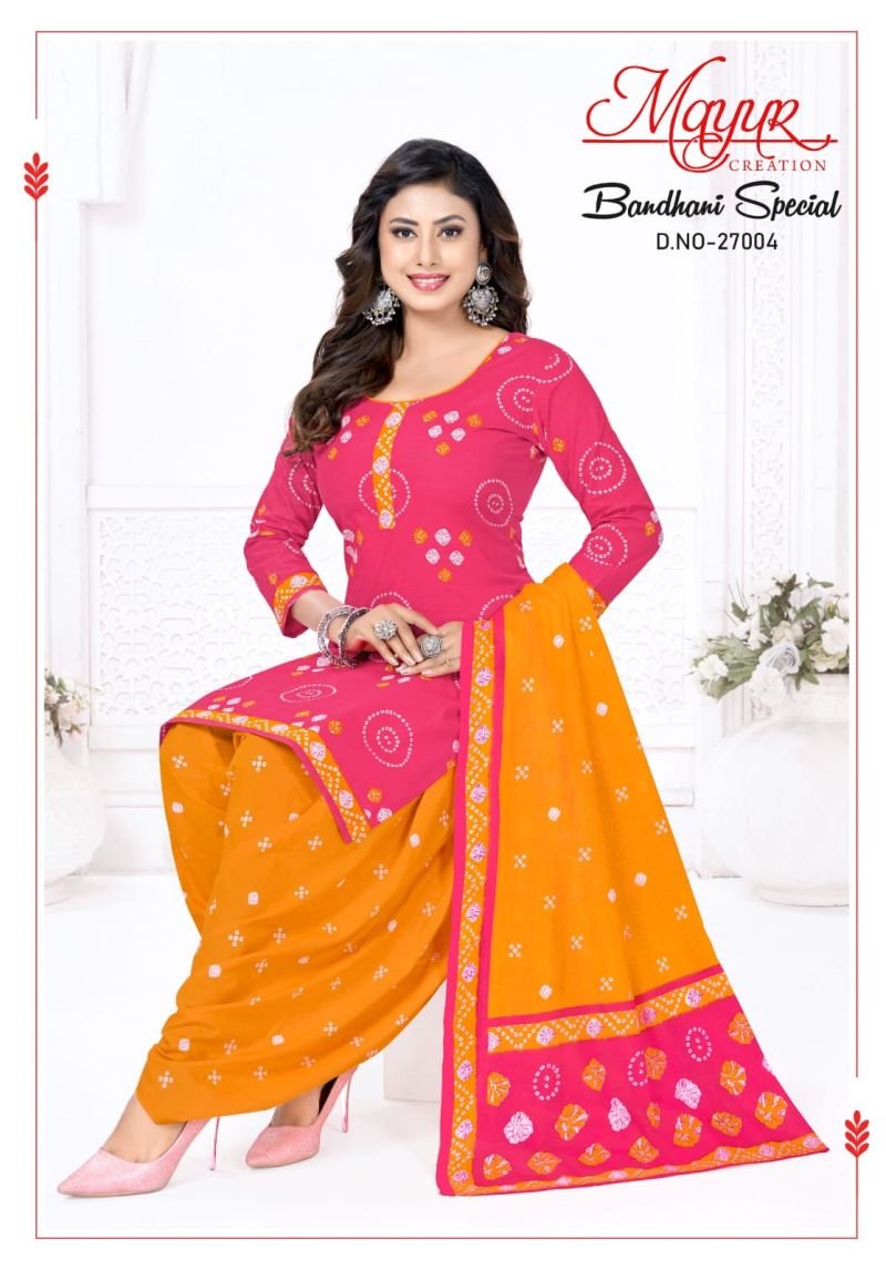 Mayur Bandhani Special Vol 27 Cotton Printed Dress Material Wholesale