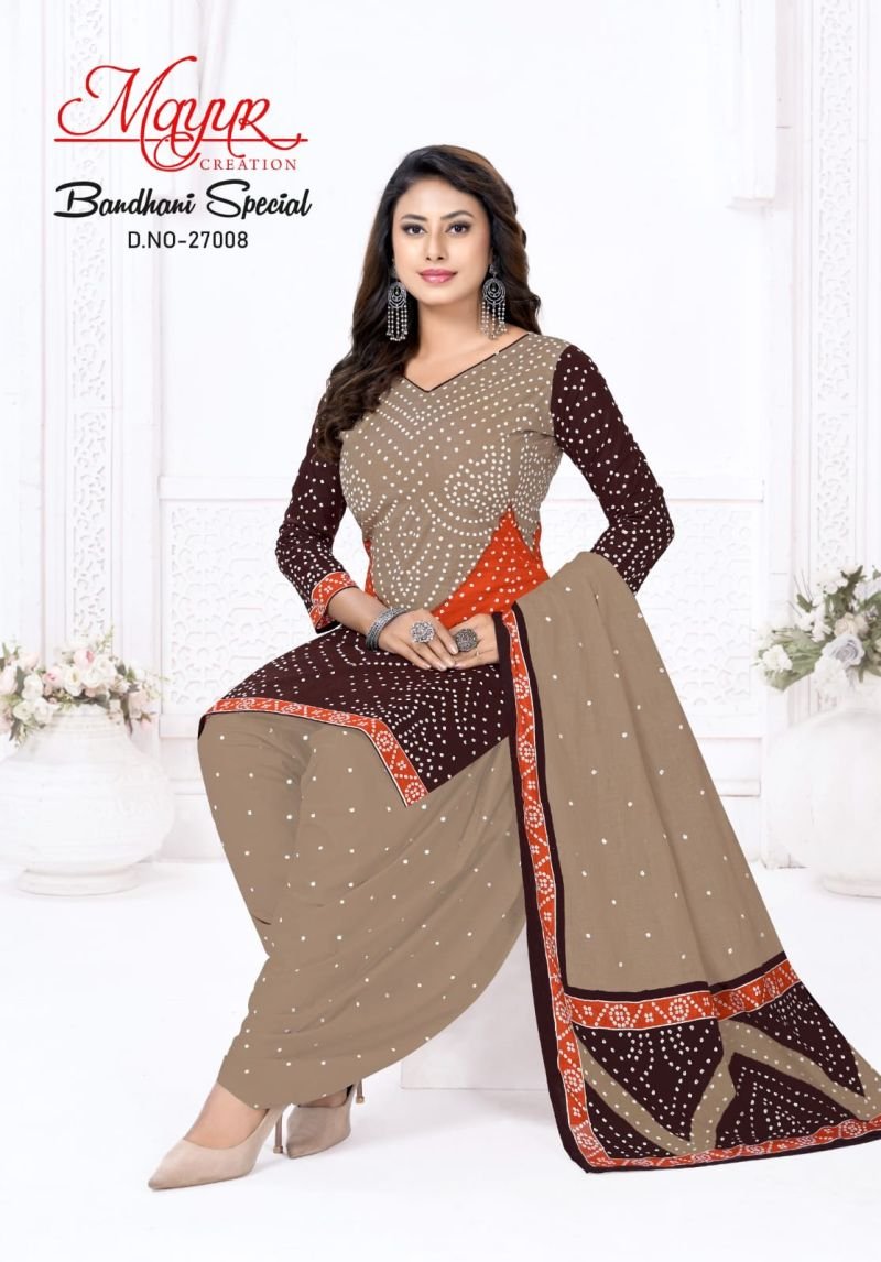 Mayur Bandhani Special Vol 27 Cotton Printed Dress Material Wholesale
