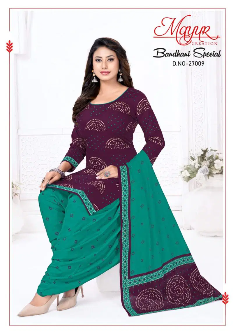Mayur Bandhani Special Vol 27 Cotton Printed Dress Material Wholesale