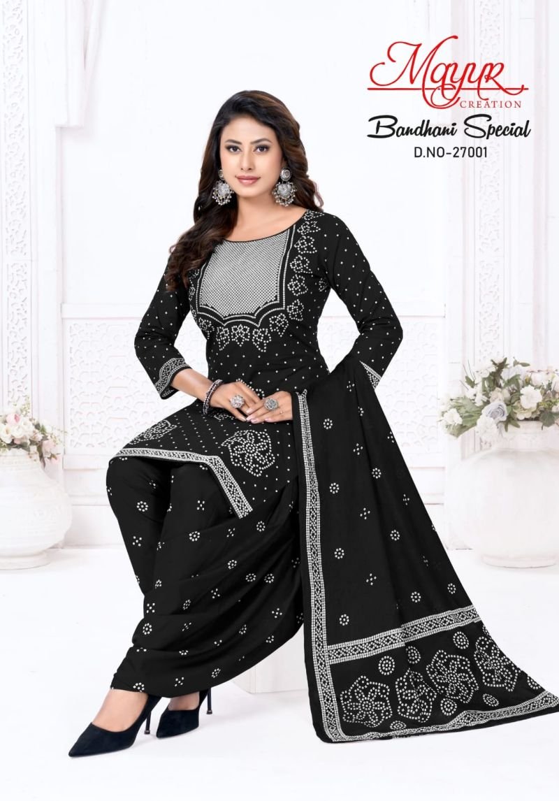 Mayur Bandhani Special Vol 27 Cotton Printed Dress Material Wholesale