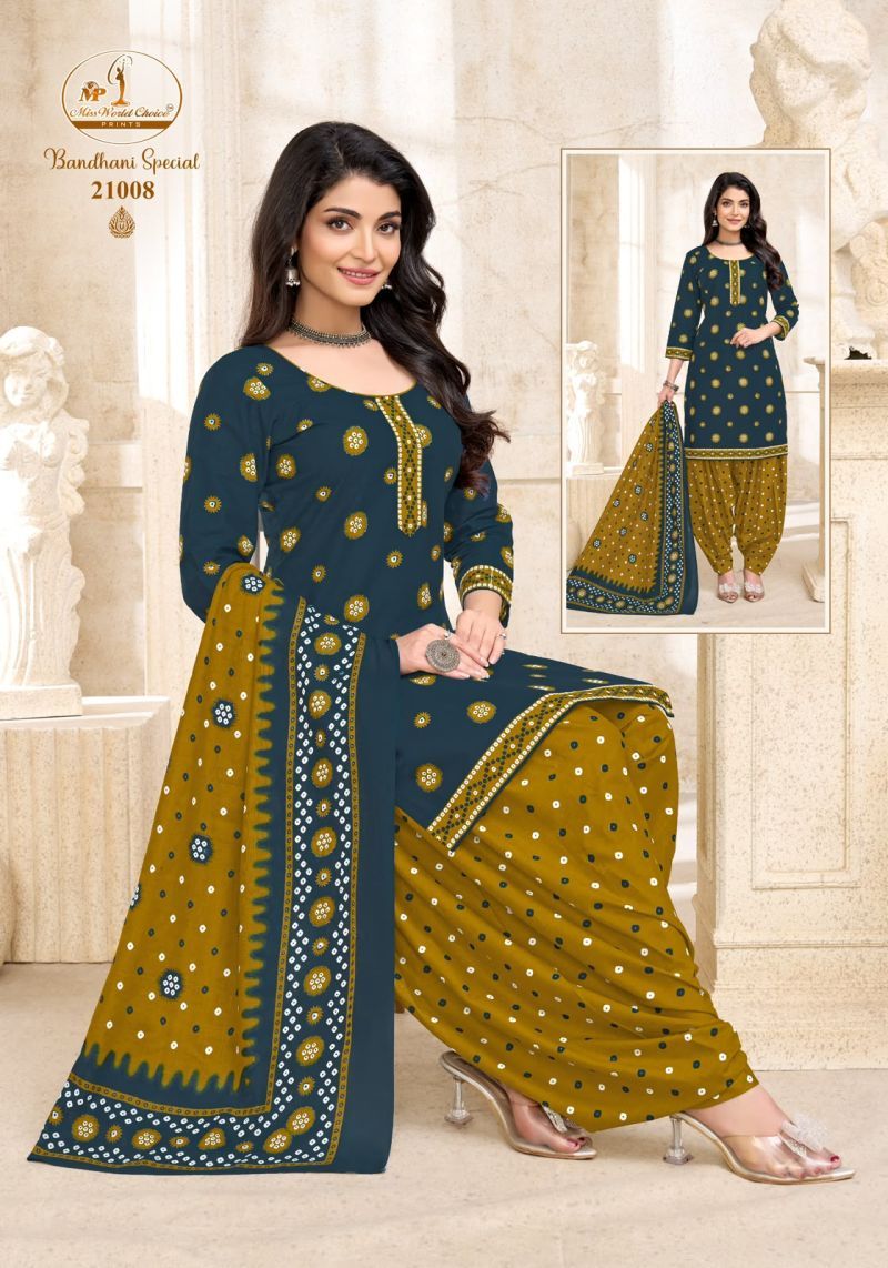 Launching Miss World Bandhani Vol 21 Readymade Cotton Patiyala Dress Wholesale 2026