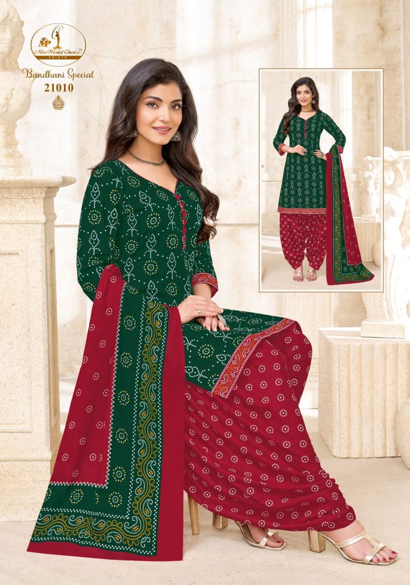 Launching Miss World Bandhani Vol 21 Readymade Cotton Patiyala Dress Wholesale 2026