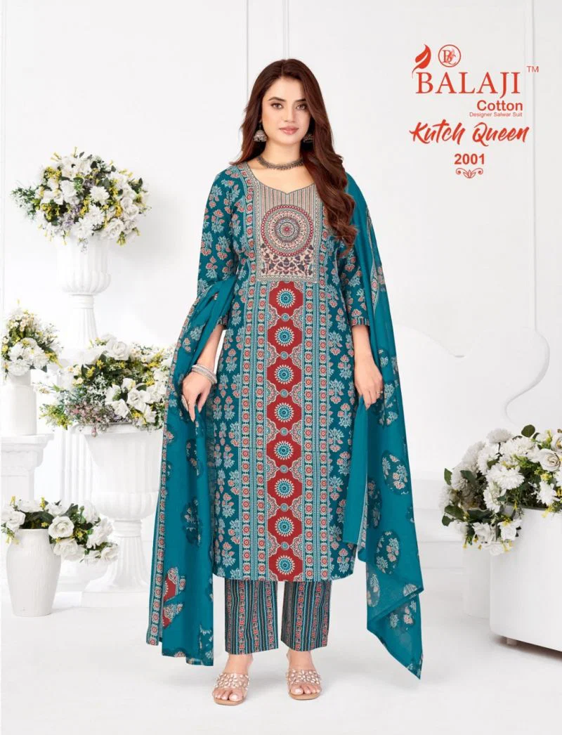 Balaji Kutch Queen Vol 2 Readymade Cotton Printed Kurti Set Wholesale