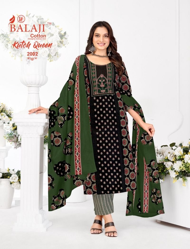 Latest Balaji Kutch Queen Vol 2 Readymade Cotton Printed Kurti Set Wholesale 2026