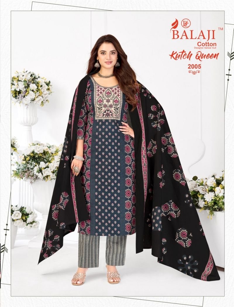 Latest Balaji Kutch Queen Vol 2 Readymade Cotton Printed Kurti Set Wholesale 2026