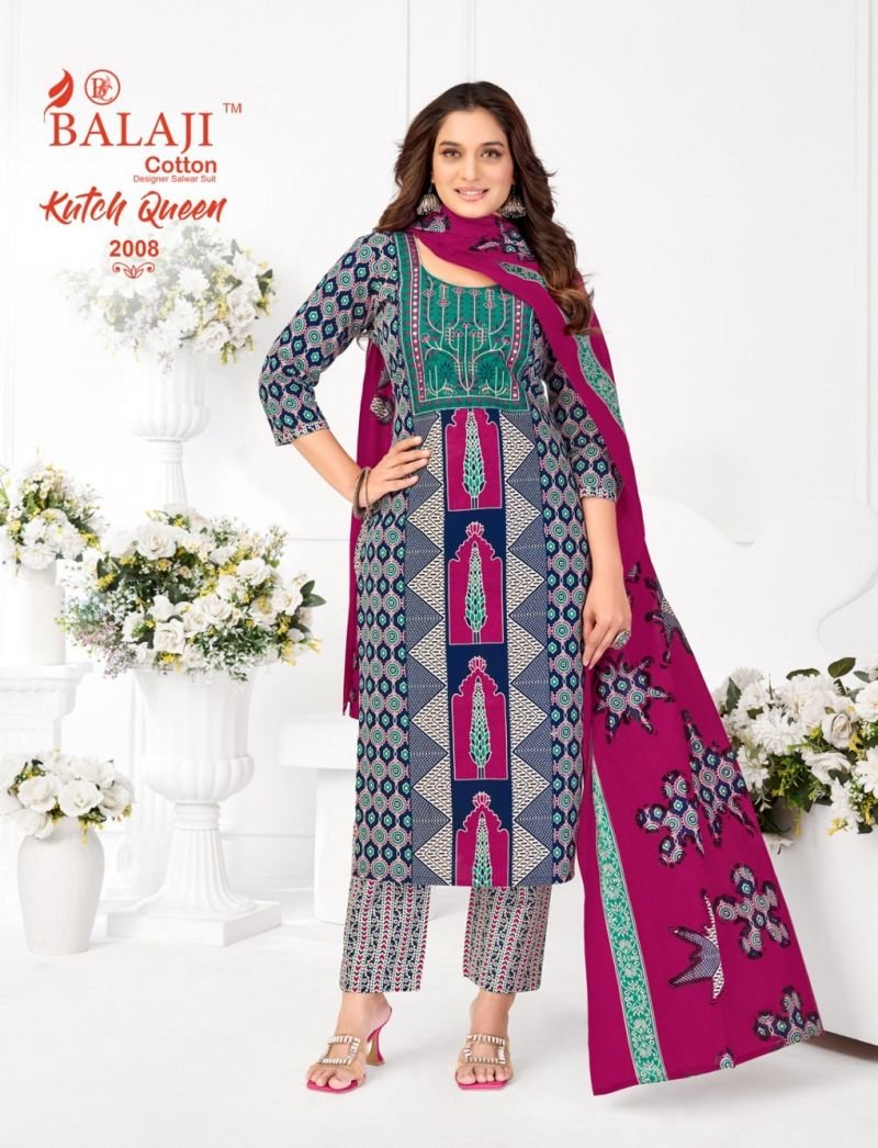 Latest Balaji Kutch Queen Vol 2 Readymade Cotton Printed Kurti Set Wholesale 2026