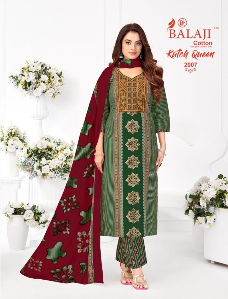 Latest Balaji Kutch Queen Vol 2 Readymade Cotton Printed Kurti Set Wholesale 2026