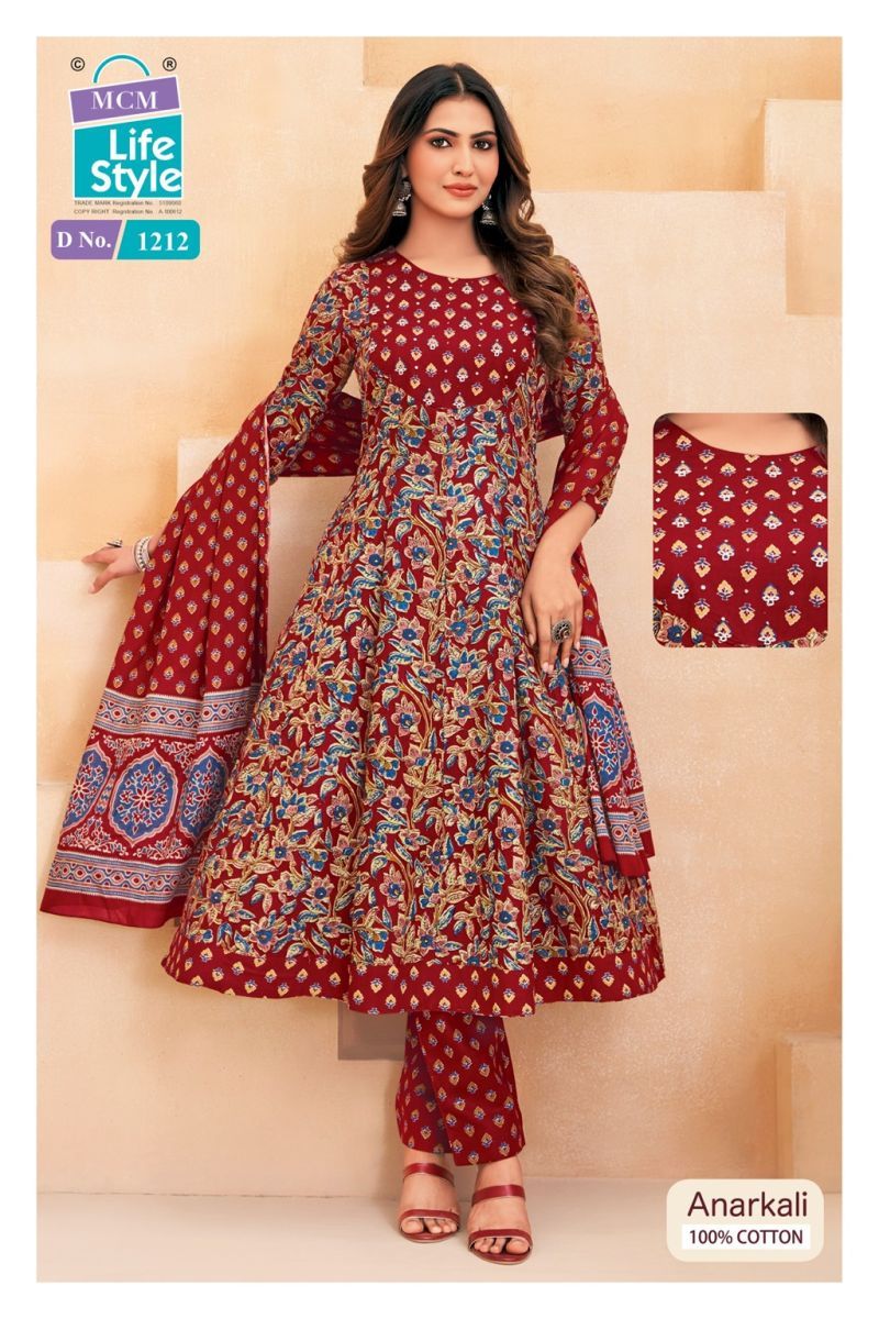 Stylish Mcm Anarkali Vol 12 Readymade Cotton Anarkali Kurti Set Wholesale 2026