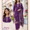 Latest Royiny Vol 1 Satin Muslin Embroidery Worked Kurti Set Collection Wholesale 2026