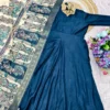 Buy Kiara Vichithra Silk Anarkali Gown With Kalamkari Dupatta Set for Women 2026