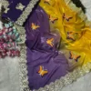 Launching RC1 Butterfly Silk Embroidery Work Saree Wholesale Market in Surat 2026