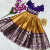 Launching Pari Mono Silk Embroidery Work Kids Party Wear Gown 2026