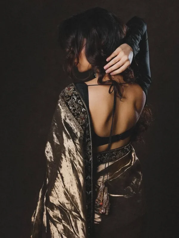 Buy SS1010 5578 Twill Sequance Zari Embroidery Work Party Wear Saree 2026