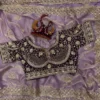 SS1010 5584 Fandy Satin Embroidery Wedding & Party Wear Saree