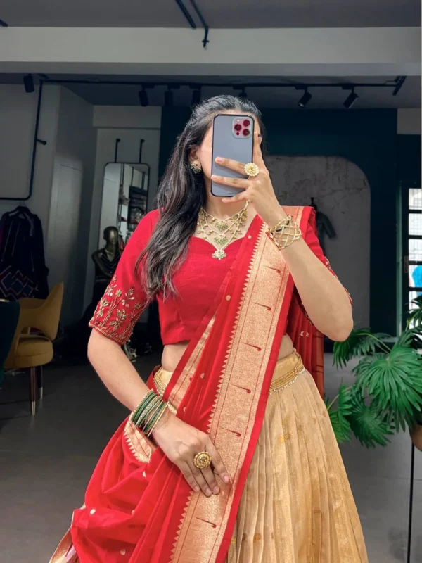 Latest WMN 2058 Kanchipuram Silk Zari Weaving Work Festive Lehenga Choli Exporters Online 2026