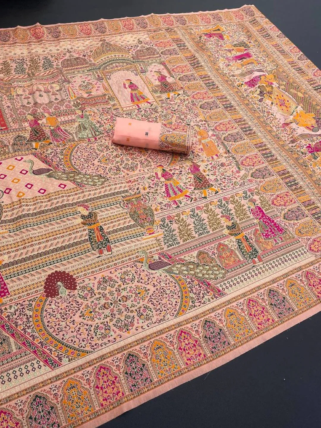 Beautiful Laxmi 1123 Pashmina Silk Kashmiri Thread Work Designer Saree 2026