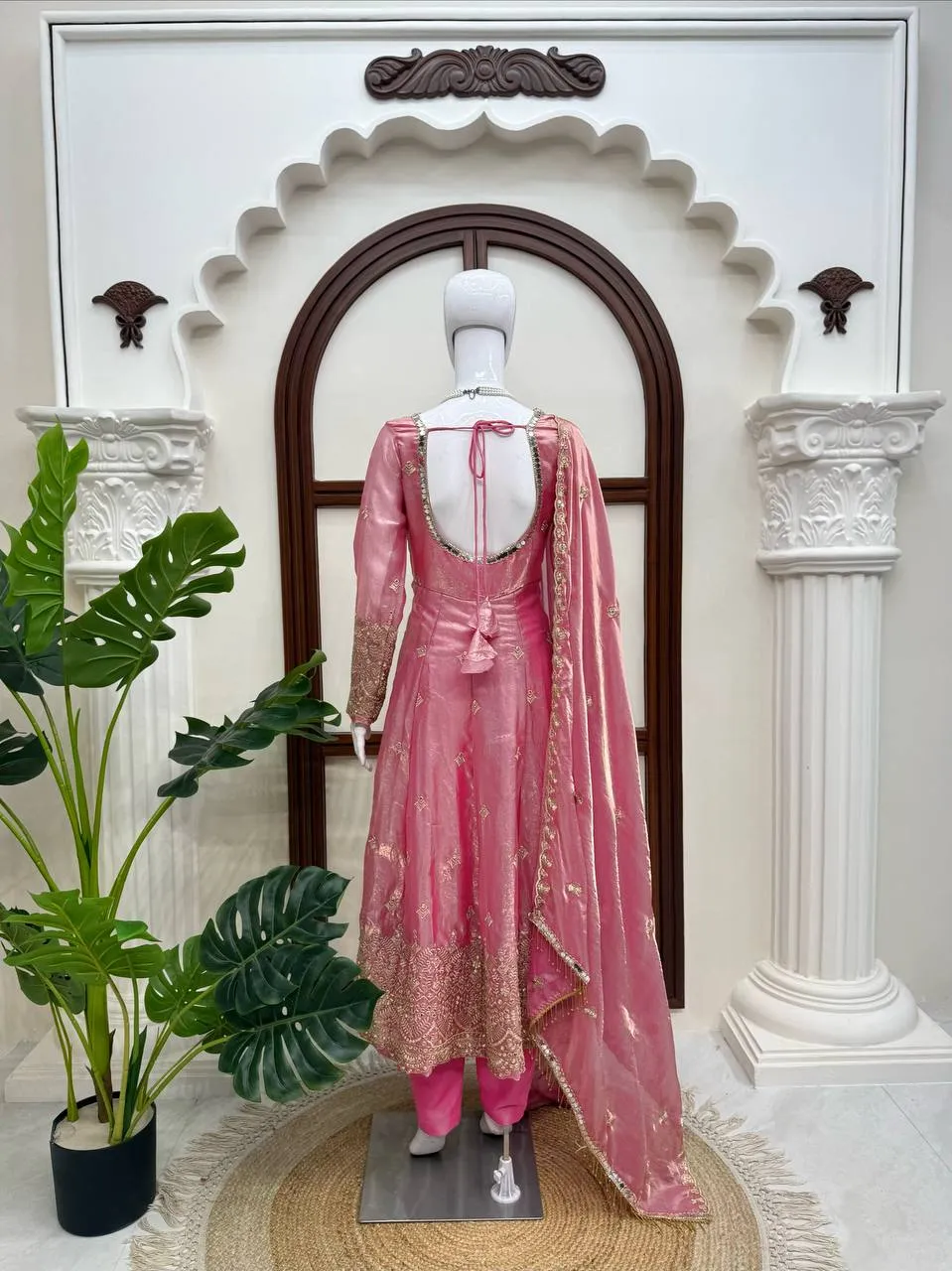 Stylish Deepika 1633 Fandy Silk Party Wear Gown Pant Dupatta Manufacturers in India 2026