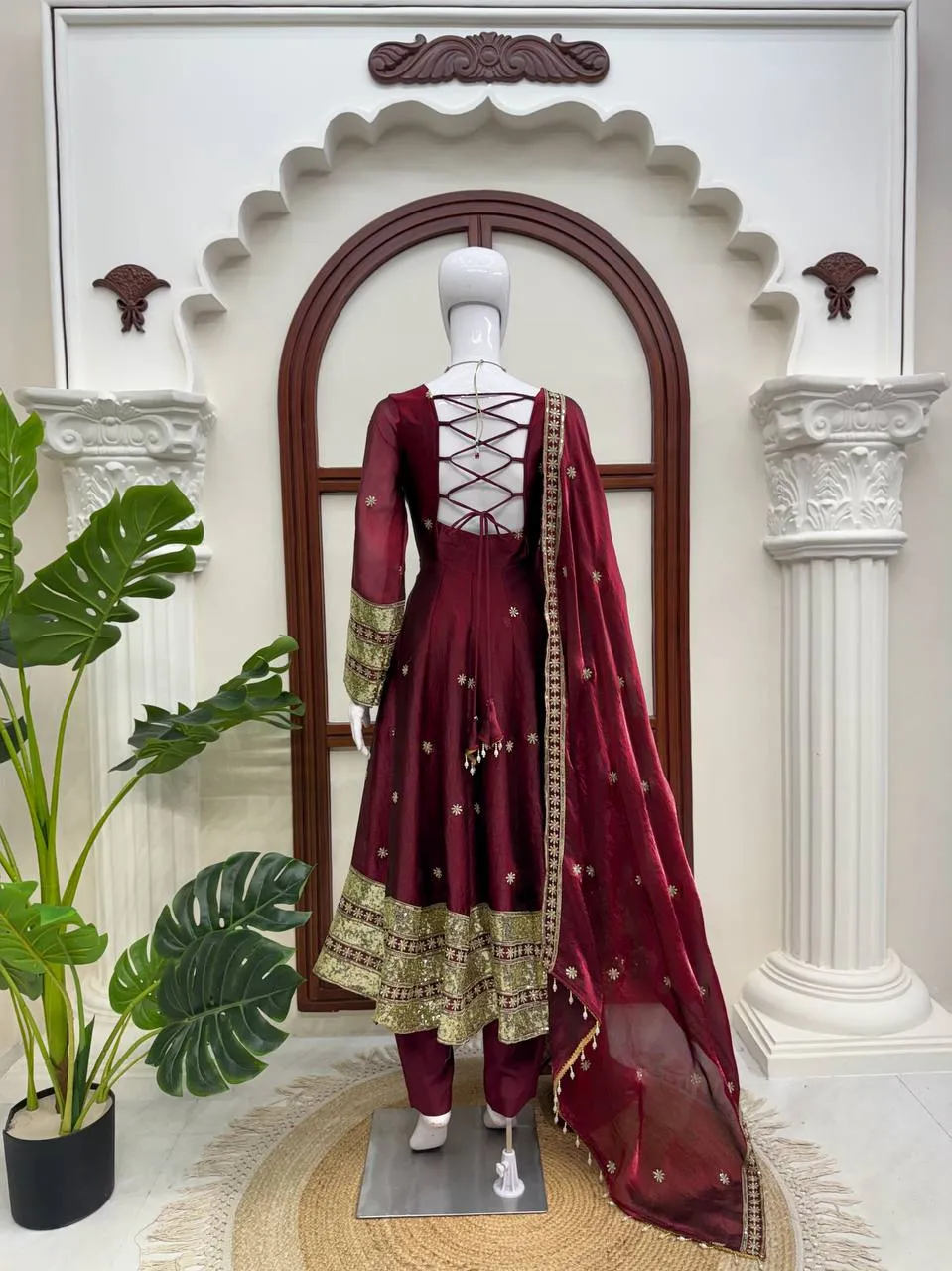 Latest Deepika 1634 Fandy Silk Sequence Work Party Wear Designer Gown for Women 2026