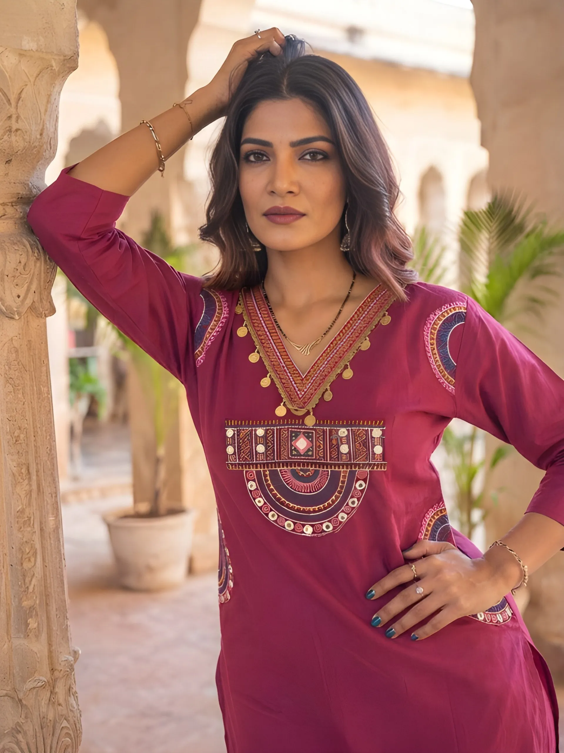 Stylish Shiv 3015 Cotton Embroidery Work Kurti With Bottom Dupatta Wholesale Market in Surat 2026