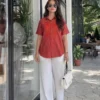 Buy Shiv 1017 Cotton Embroidery Office & Daily Wear Shirt For Women 2026