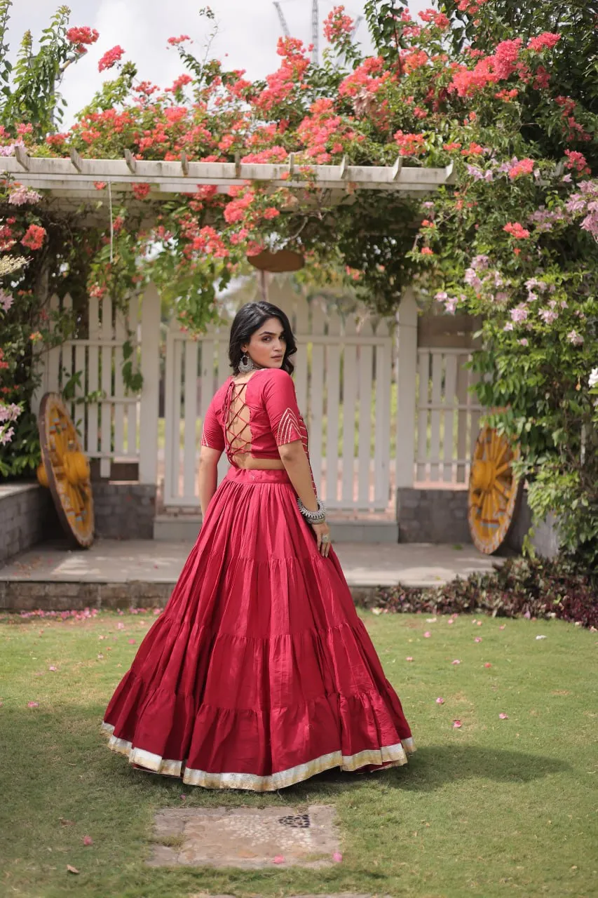 Moni 5078 Kora Cotton Kutchi Work Chaniya Choli Navratri Collection