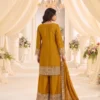 Stylish Kb 3322 Chinon Embroidery Work Wedding Pakistani Kurti Palazzo With Dupatta Set 2026