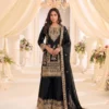 Stylish Kb 3322 Chinon Embroidery Work Wedding Pakistani Kurti Palazzo With Dupatta Set 2026