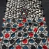 Stylish WMS Model Silk Ajarakh Printed Mirror Work Party Wear Saree 2026