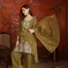 Latest RRD Simmer Lining Embroidery Work Party Wear Sharara Set for Women 2026
