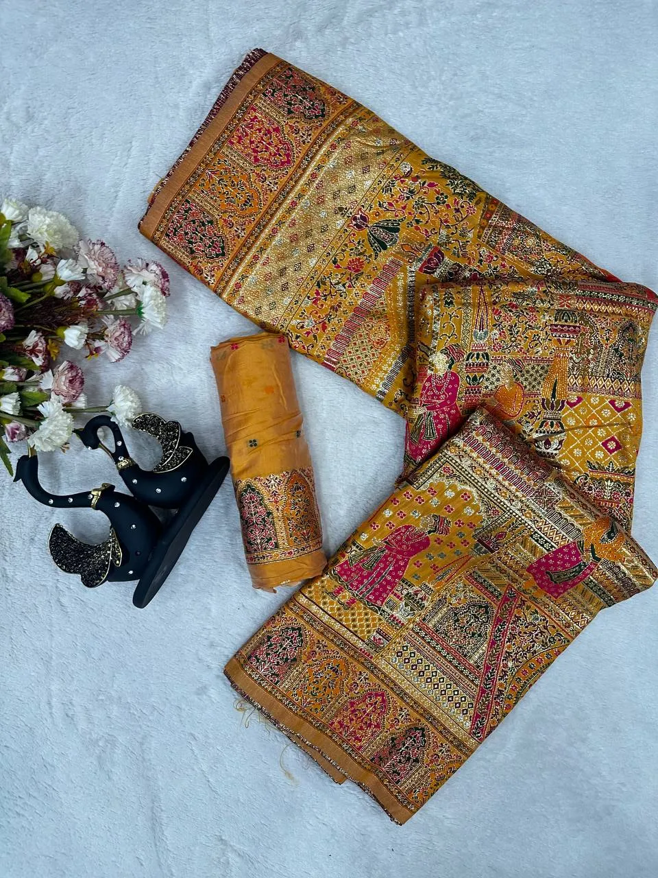 Beautiful Laxmi 1123 Pashmina Silk Kashmiri Thread Work Designer Saree 2026