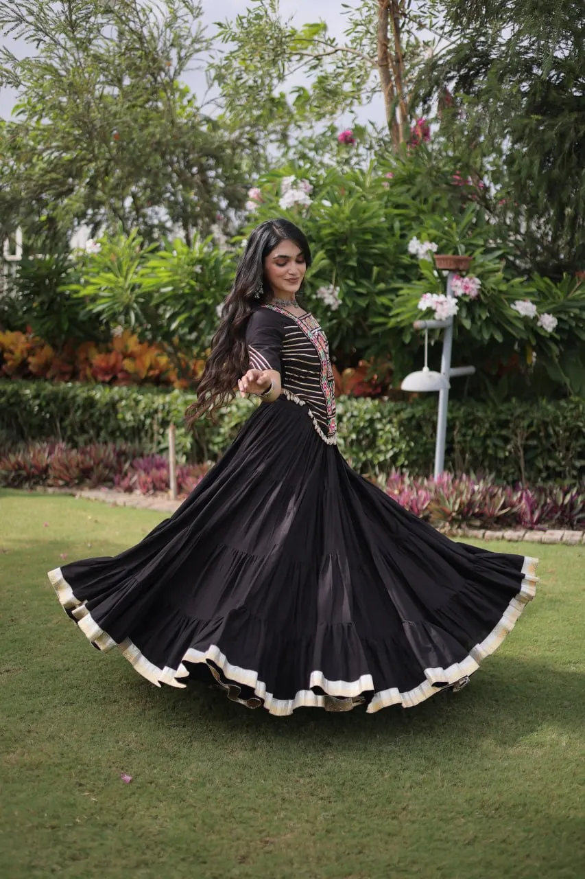 Moni 5078 Kora Cotton Kutchi Work Chaniya Choli Navratri Collection