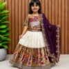 Beautiful Pari Paithani Silk Zari Weaving Work Festival kids Wear lehenga choli 2026