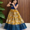 Launching Pari Mono Silk Embroidery Work Kids Party Wear Gown 2026