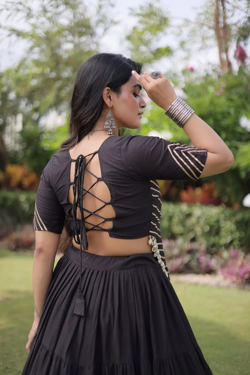Moni 5078 Kora Cotton Kutchi Work Chaniya Choli Navratri Collection