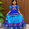 Stylish Pari Silk Printed Embroidery Work Kids Wear Designer Lehenga Choli 2026