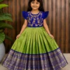 Launching Pari Mono Silk Embroidery Work Kids Party Wear Gown 2026