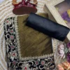 SS1010 5578 Twill Sequance Zari Embroidery Work Party Wear Saree