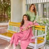 Aanchi Ak 47 Mul Cotton Embroidered Kurti With Bottom Collection Wholesale