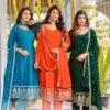 Aanchi Hasti Vichitra Embroidred Kurti With Botton Dupatta Wholesale
