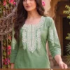 Aanchi Lavisha Vatican Embroidered Kurti Collection Wholesale