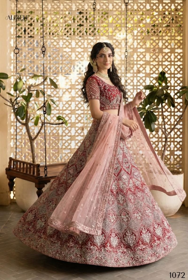Launching Alizeh 1072 Net Designer Lehenga Choli Wholesale 2026