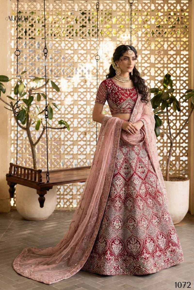 Launching Alizeh 1072 Net Designer Lehenga Choli Wholesale 2026