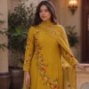 Alizeh 7102 To 7105 Georgette Sequence Embroidered Kurti With Bottom Dupatta Wholesale