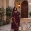 Stylish Alizeh 7102 To 7105 Georgette Sequence Embroidered Kurti With Bottom Dupatta Wholesale 2026